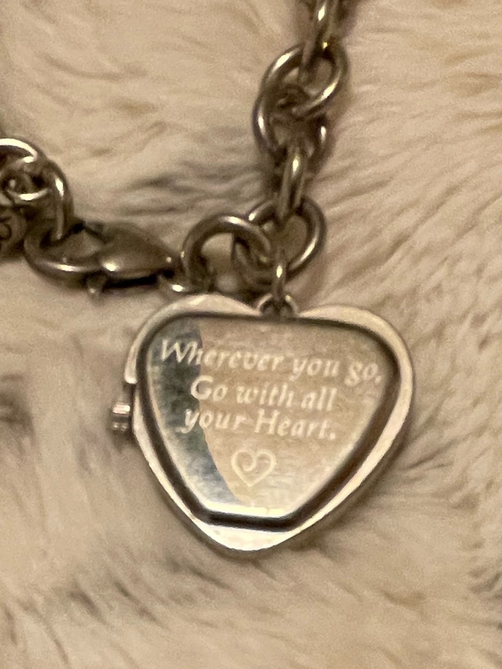 Brighton Power of Pink Heart Charms Watch Cancer Bracelet working - Picture 3 of 6